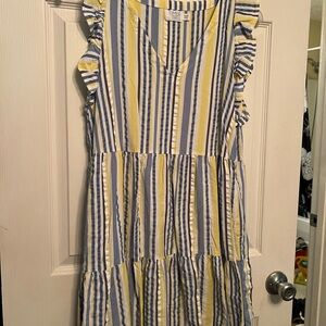 Time and Tru Sundress with Flutter Sleeves